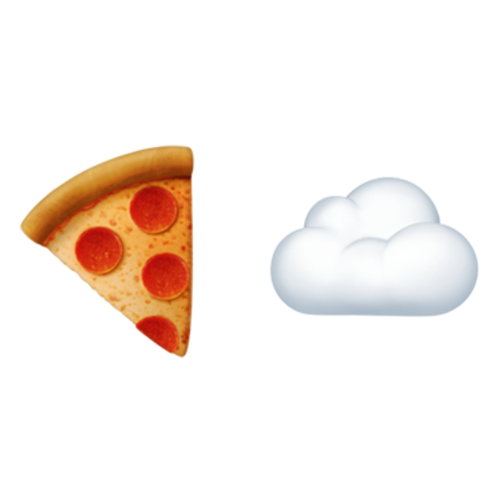 🍕☁ Emoji Domain iOS rendering